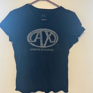 Women’s rhinestone A/X t shirt L STEAL PRICE!